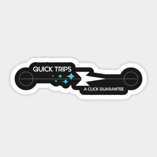 Quick Trips Minimalist - Dark Sticker